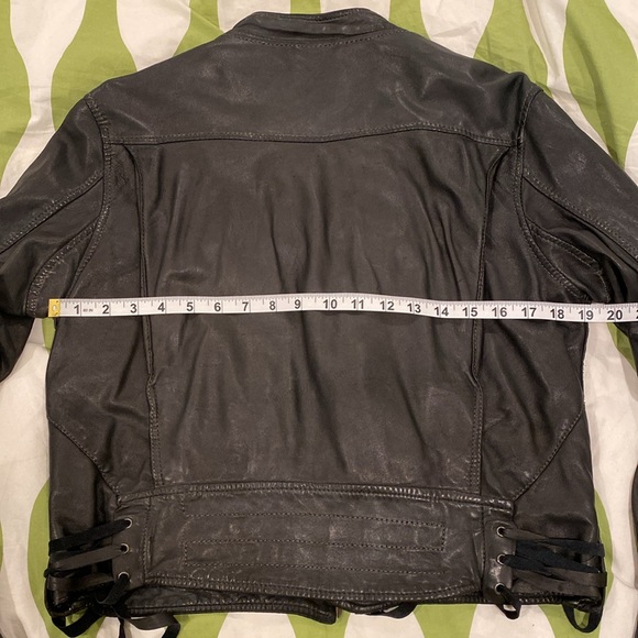 Free People leather cropped moto jacket - Picture 6 of 8